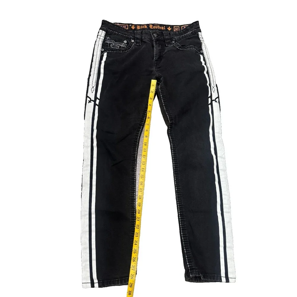 Rock Revival Barrett  Straight Jeans Black straight size 32 Denim Jeans